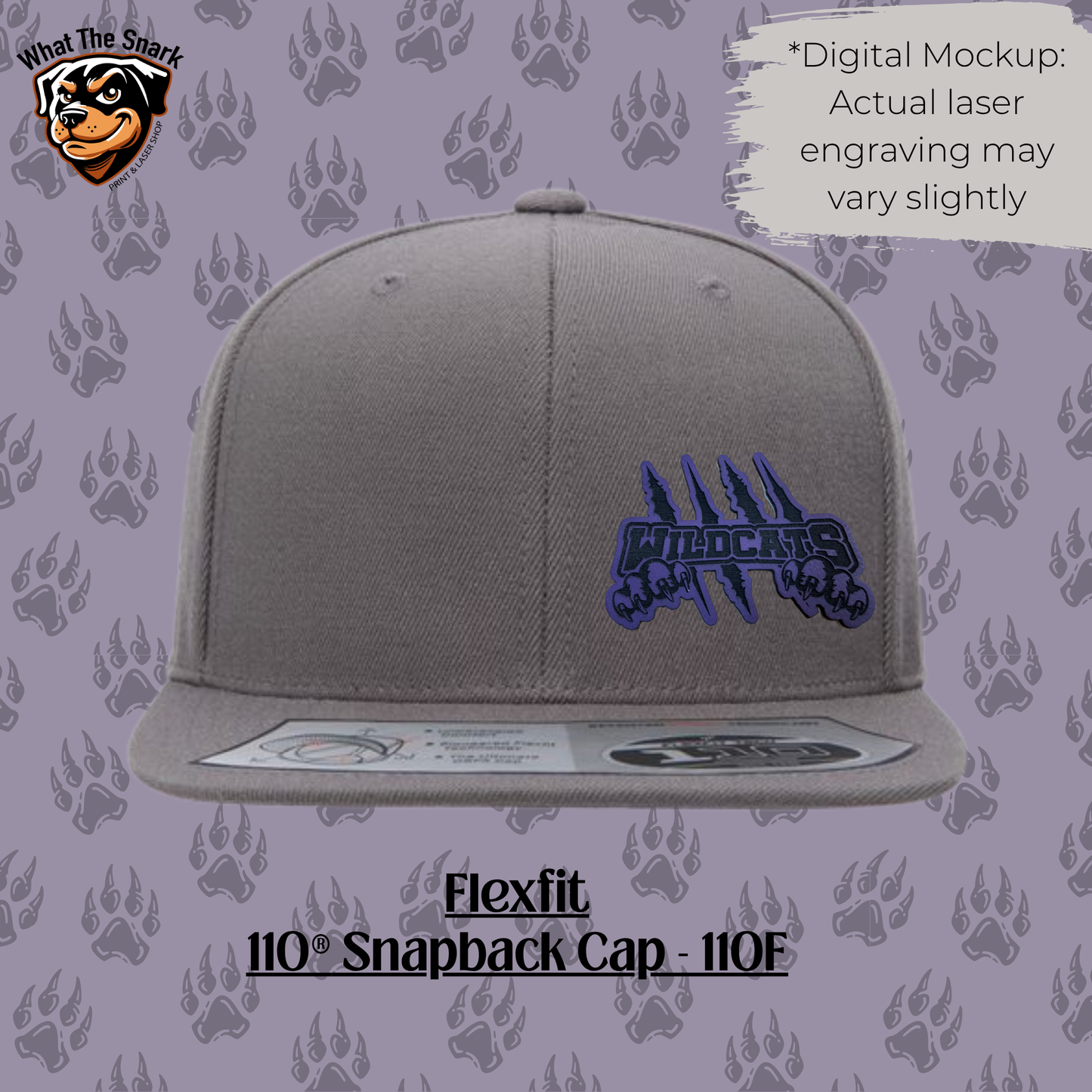 Wildcats Flexfit Snapback Cap with Leather Patch