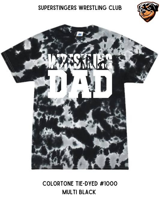 Super Stingers Crazy Wrestling DAD Tie-Dye Tee