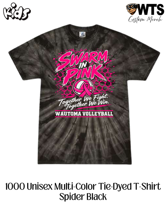 Wautoma Volleyball Tie Dye Youth Tee