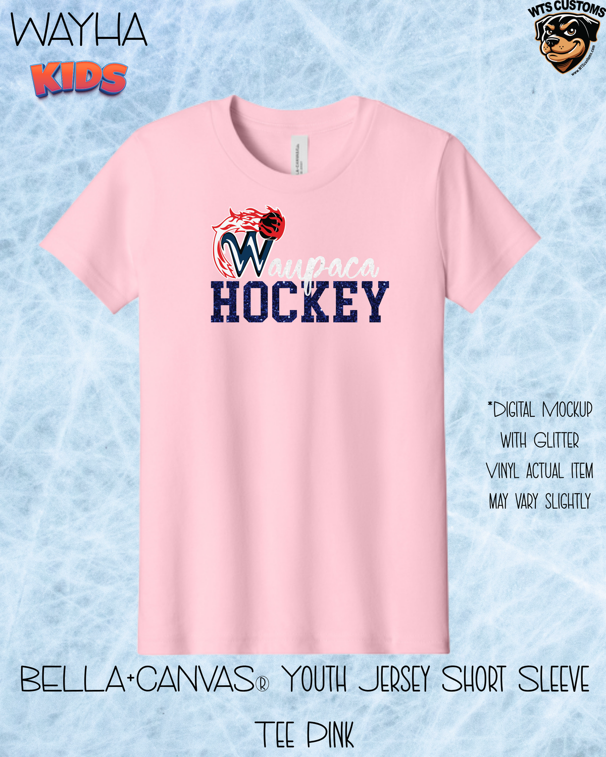WAYHA Hockey Girls GLITTER tee