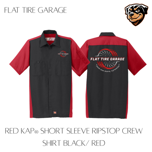 Flat Tire Garage Ripstop Crew Shirt