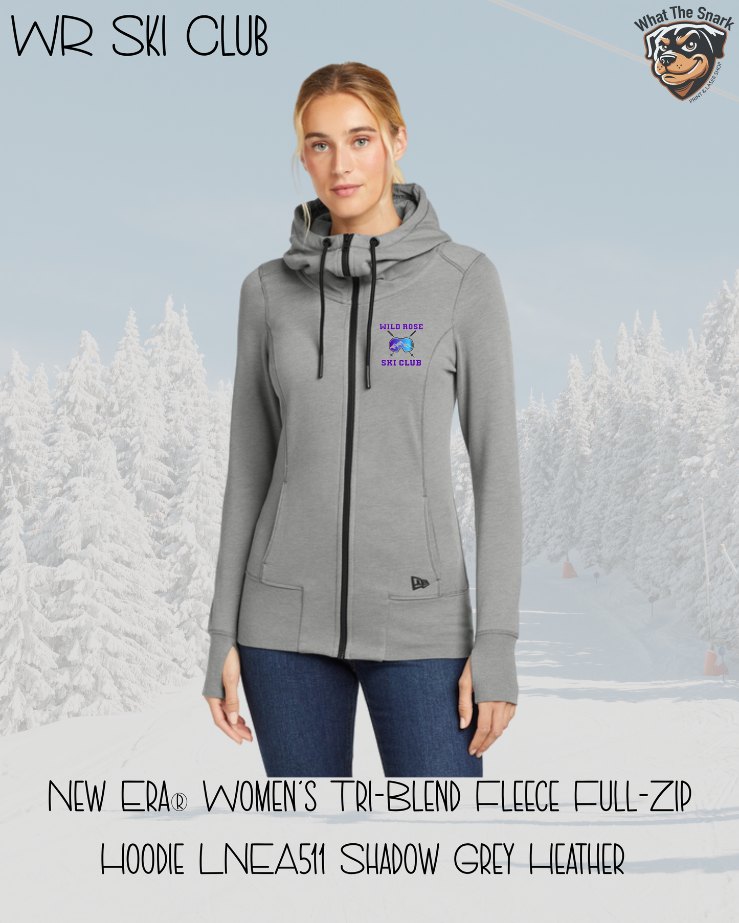 WR Ski Club Womens Full Zip Hoodie