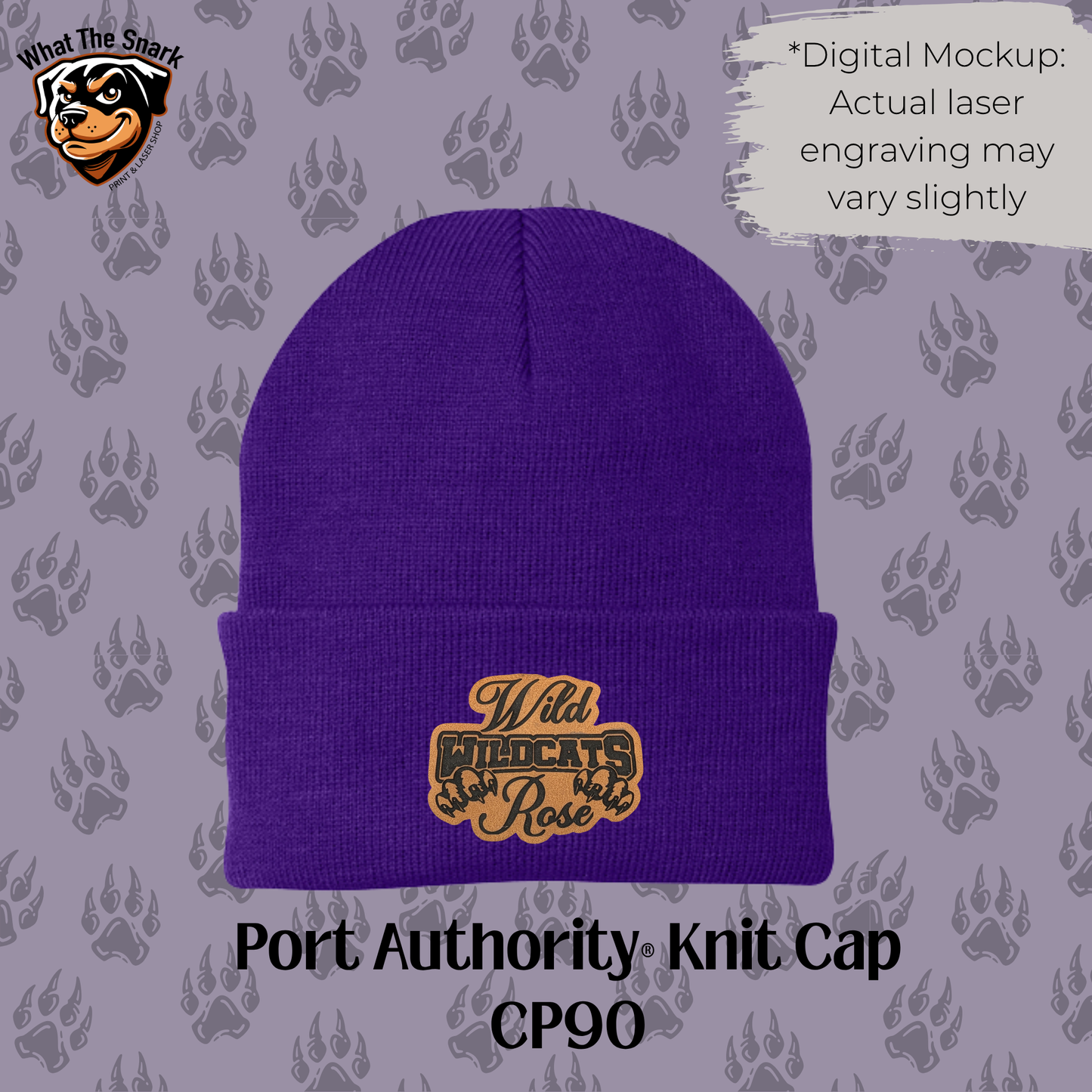 Wild Rose Wildcats Stacked Beanie
