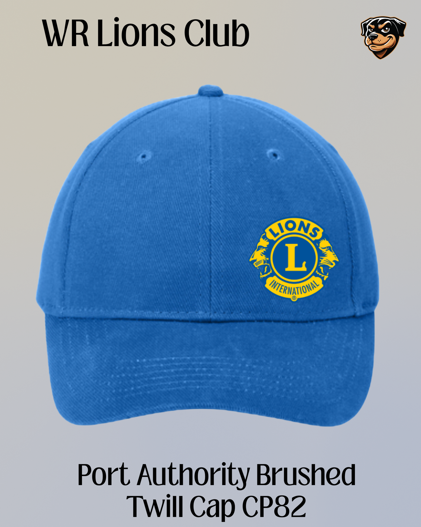 WR Lions Port Authority Twill Cap