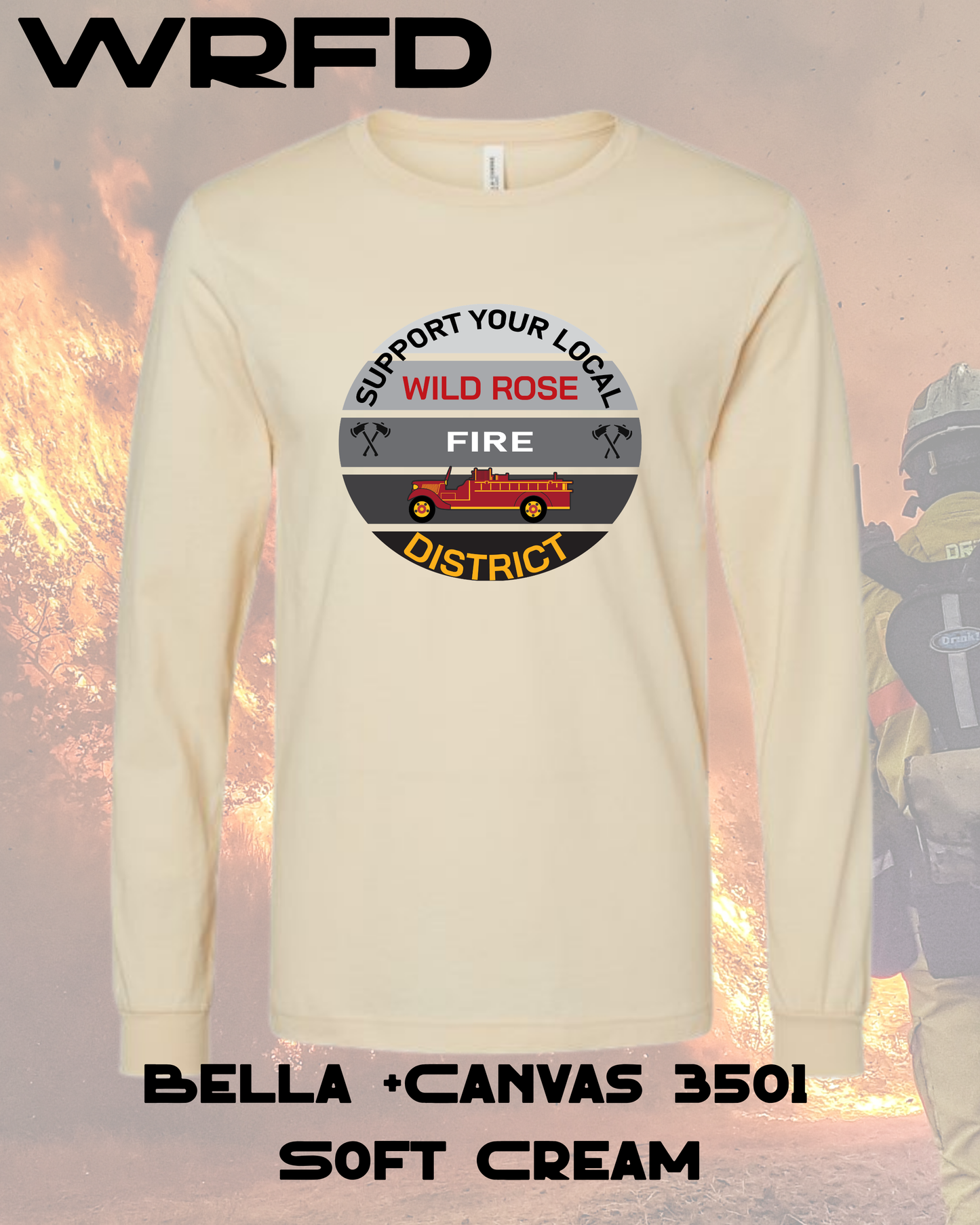 WRFD Firetruck Supporter Emblem Long Sleeve