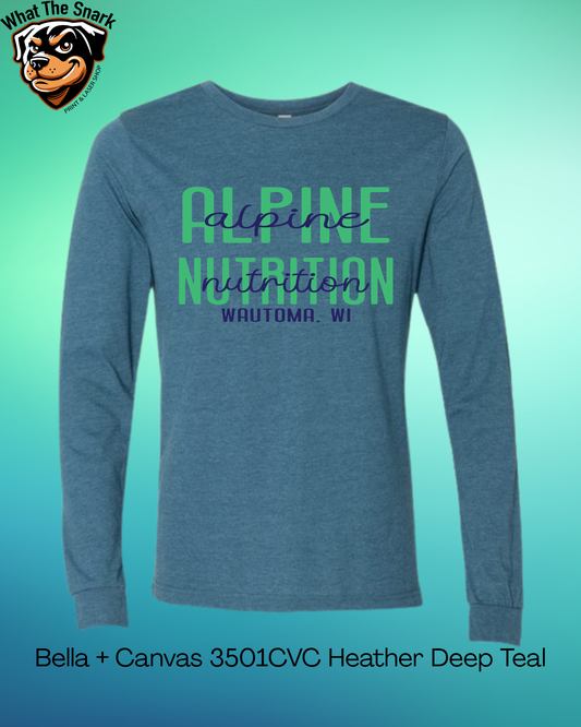 Alpine Nutrition Double Text Long Sleeve tee