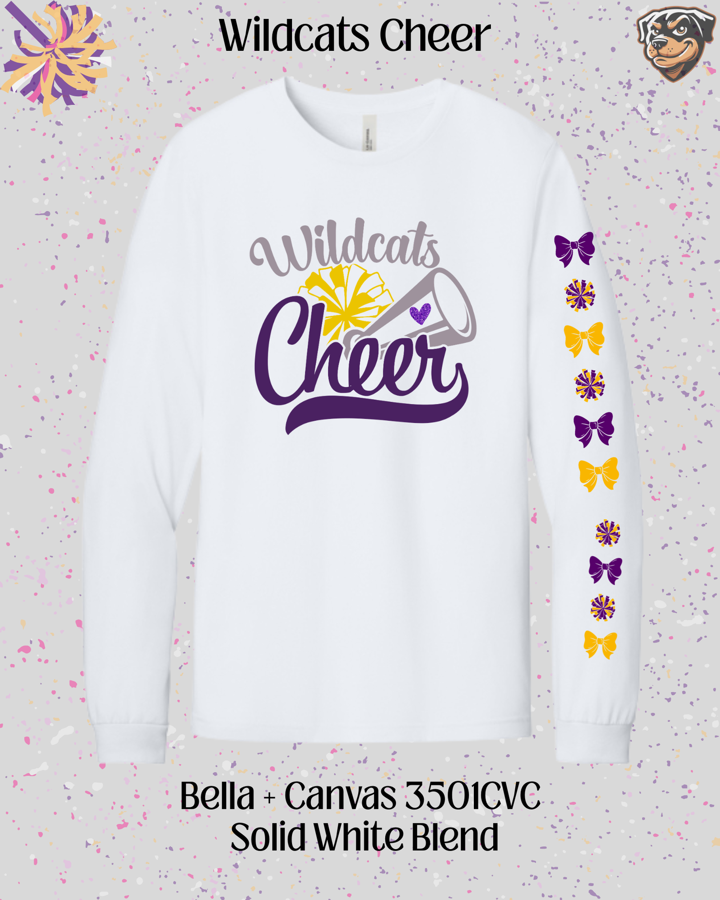 Wildcats Cheer Adult Long Sleeve