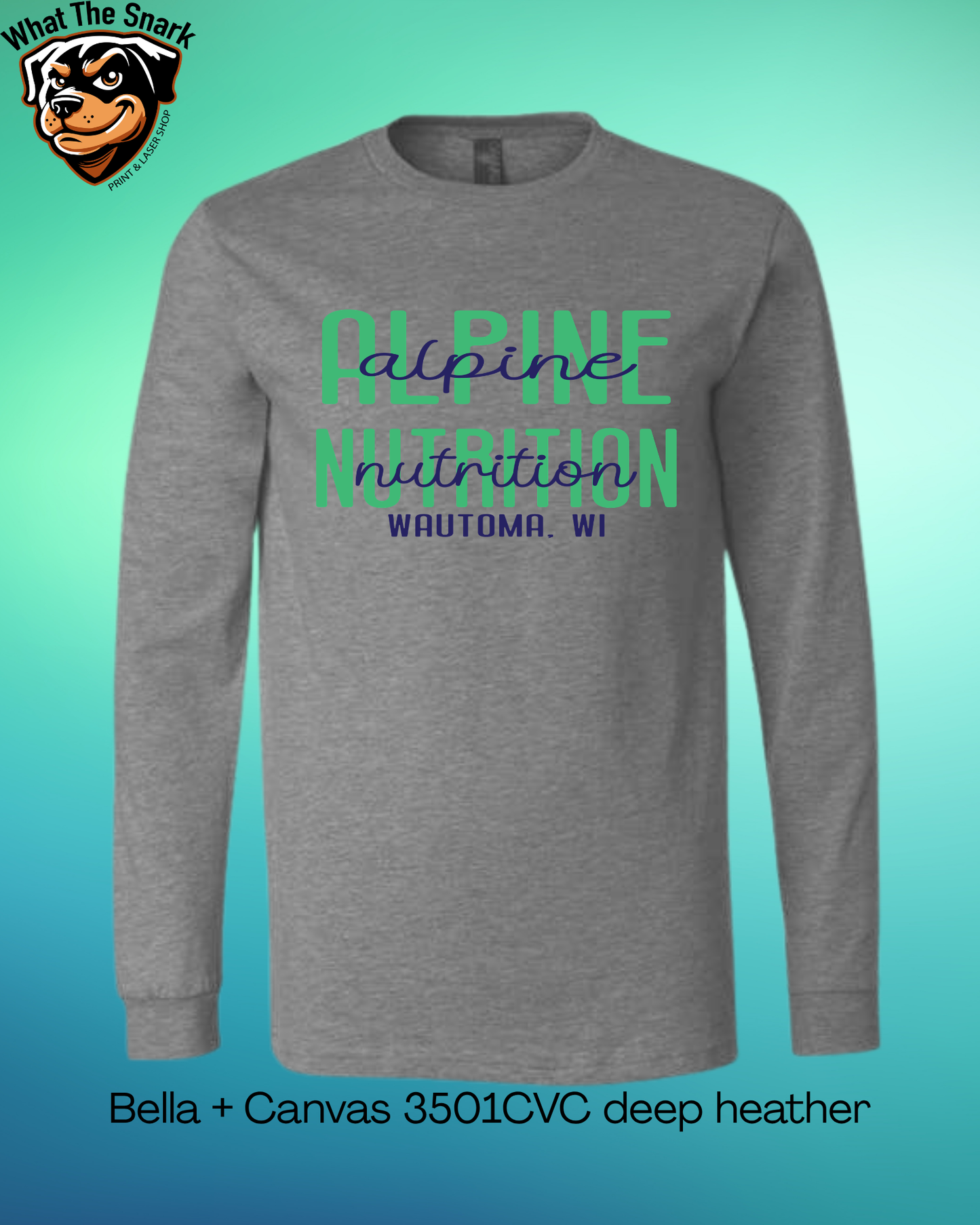 Alpine Nutrition Double Text Long Sleeve tee