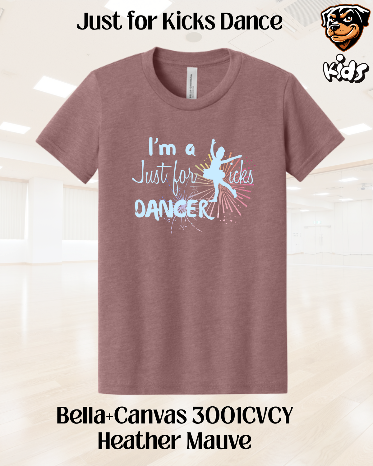 I'm a Just for Kicks Dancer Youth Tee