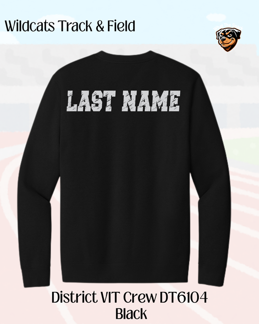 Wild Rose Track and Field Crew Neck Sweatshirt Youth