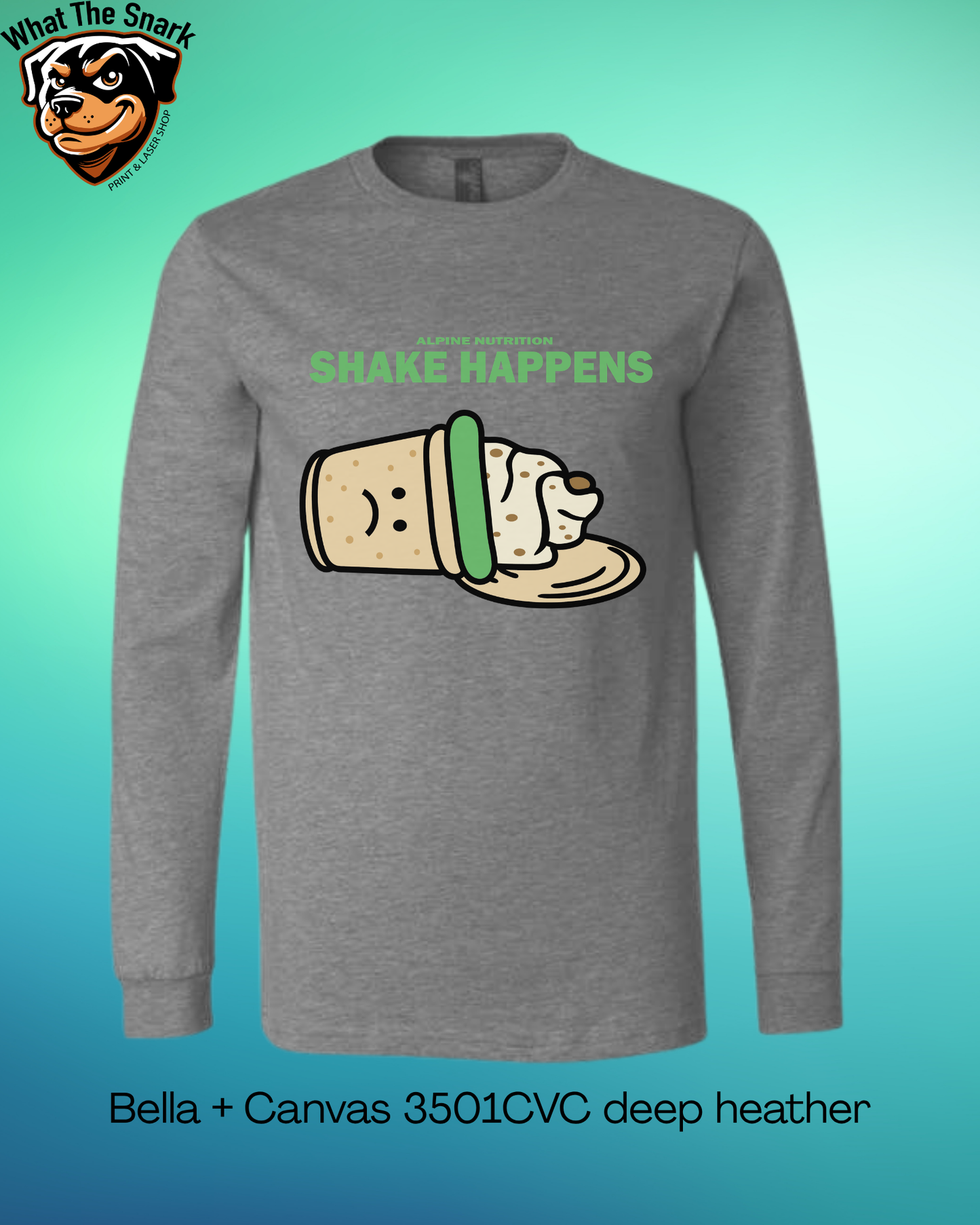 Alpine Nutrition Shake Happens Long Sleeve tee