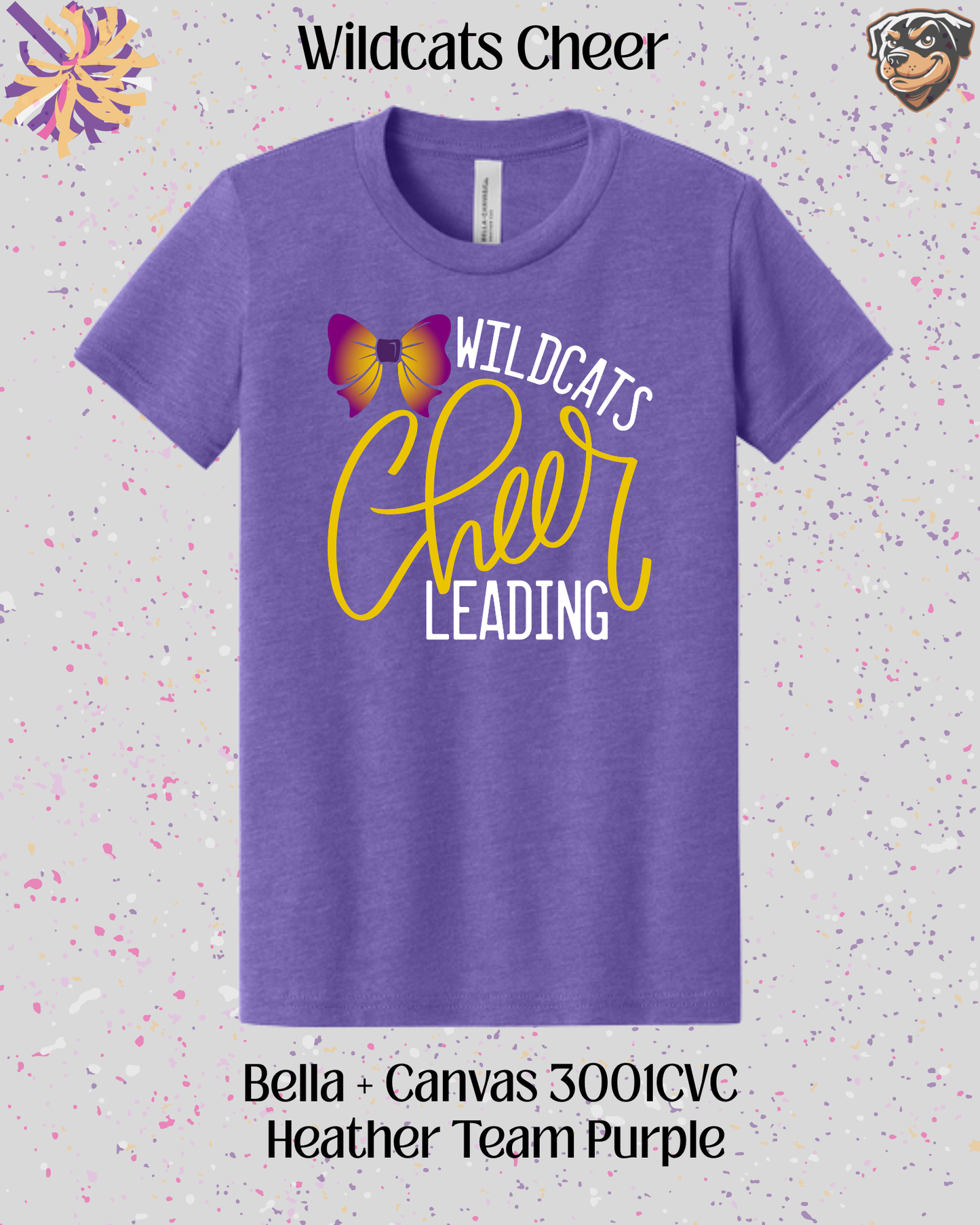 Wildcats Cheerleading Adult Tee