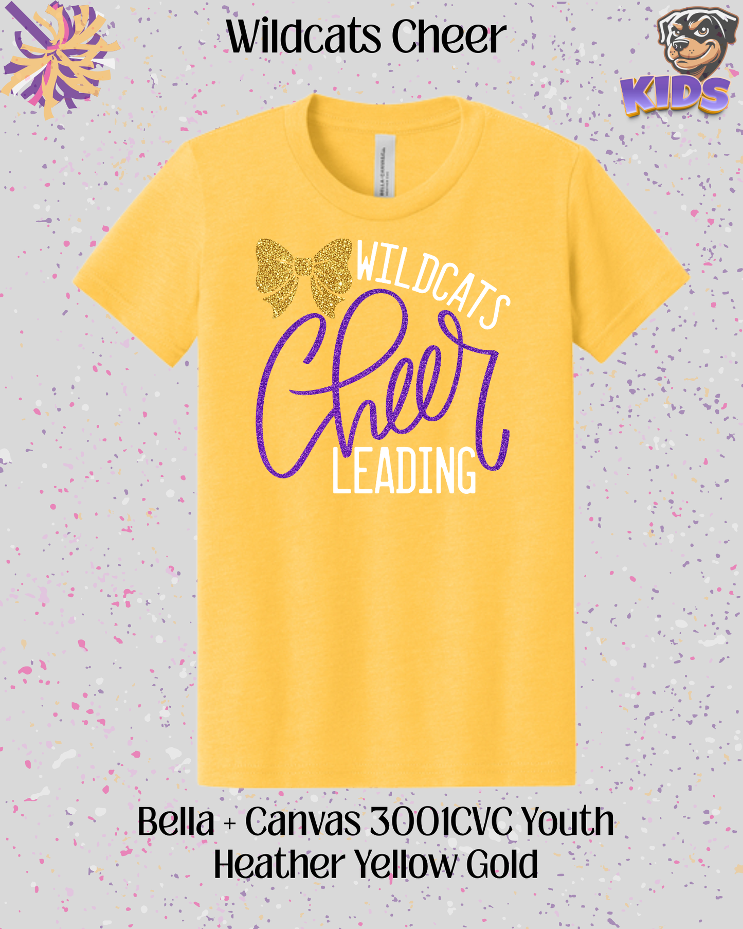 Wildcats Cheerleading Youth Tee