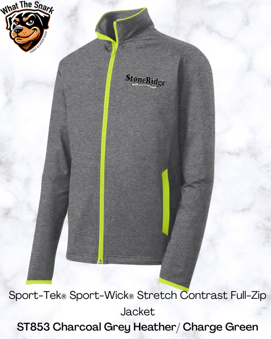 Sport-Tek® Sport-Wick® Stretch Contrast Full-Zip Jacket