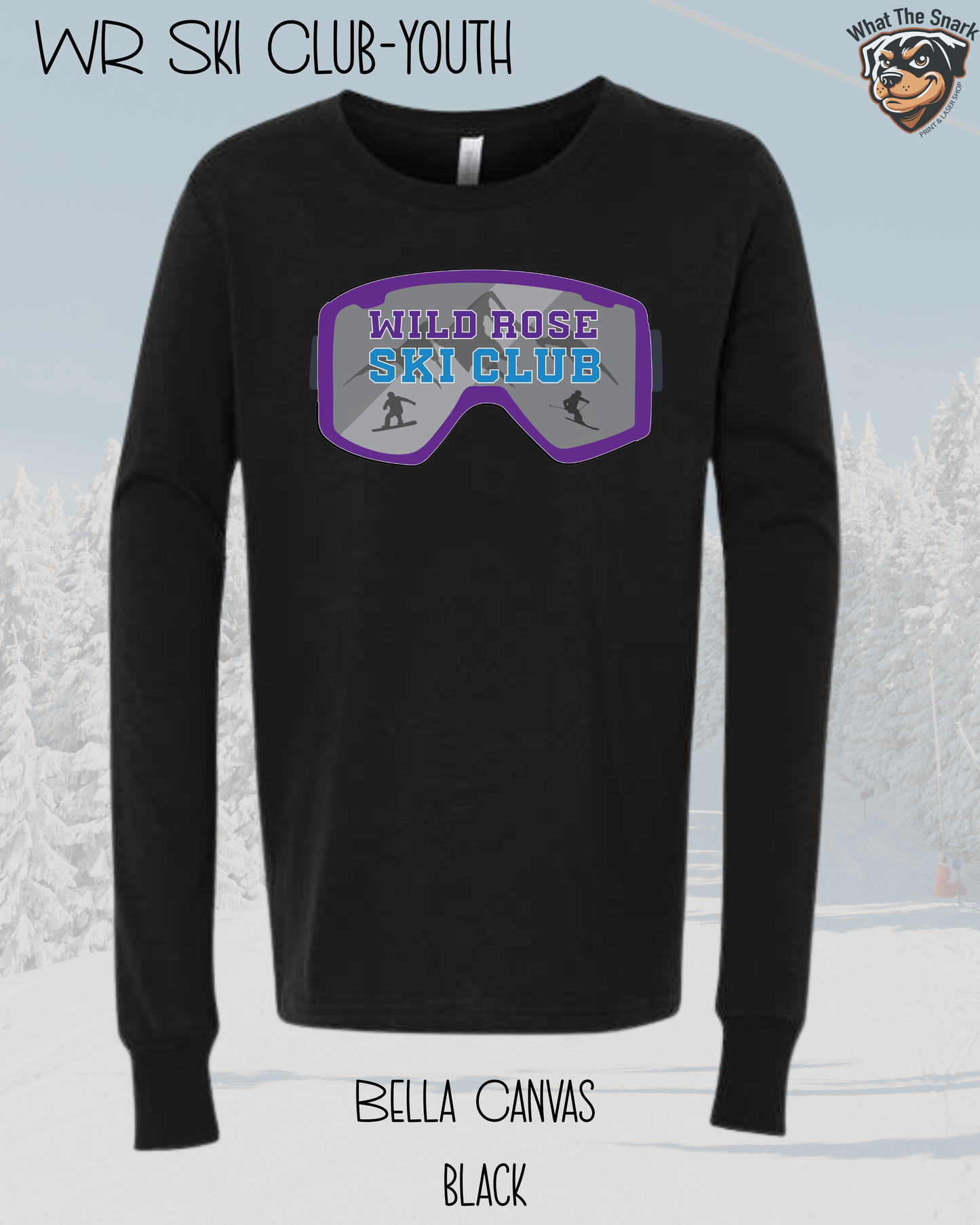 WR Ski Club Youth Goggles Long Sleeve