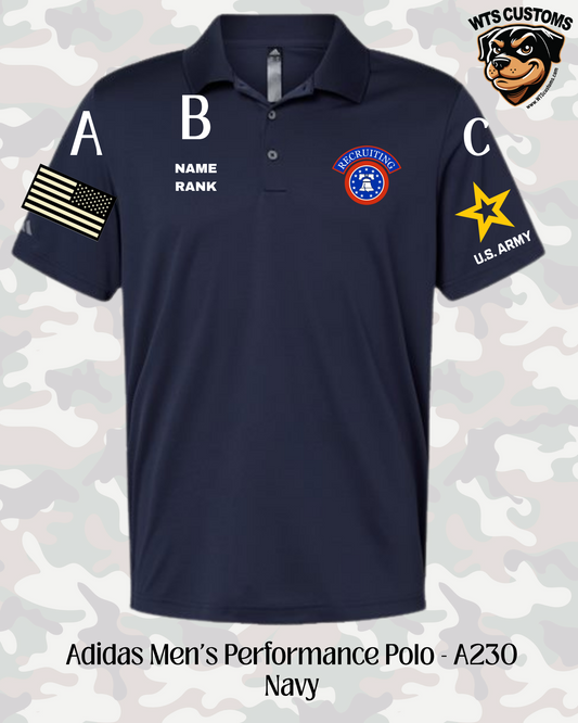 Recruiting Logo Adidas Men's Polo