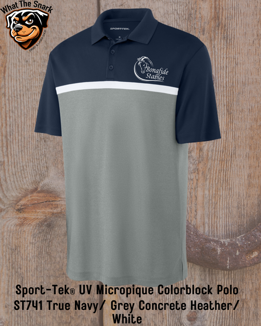 Bonafide Stables Men's UV Colorblock Polo