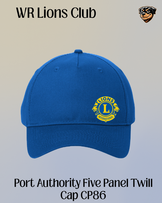 WR Lions Port Authority Five Panel Twill Cap