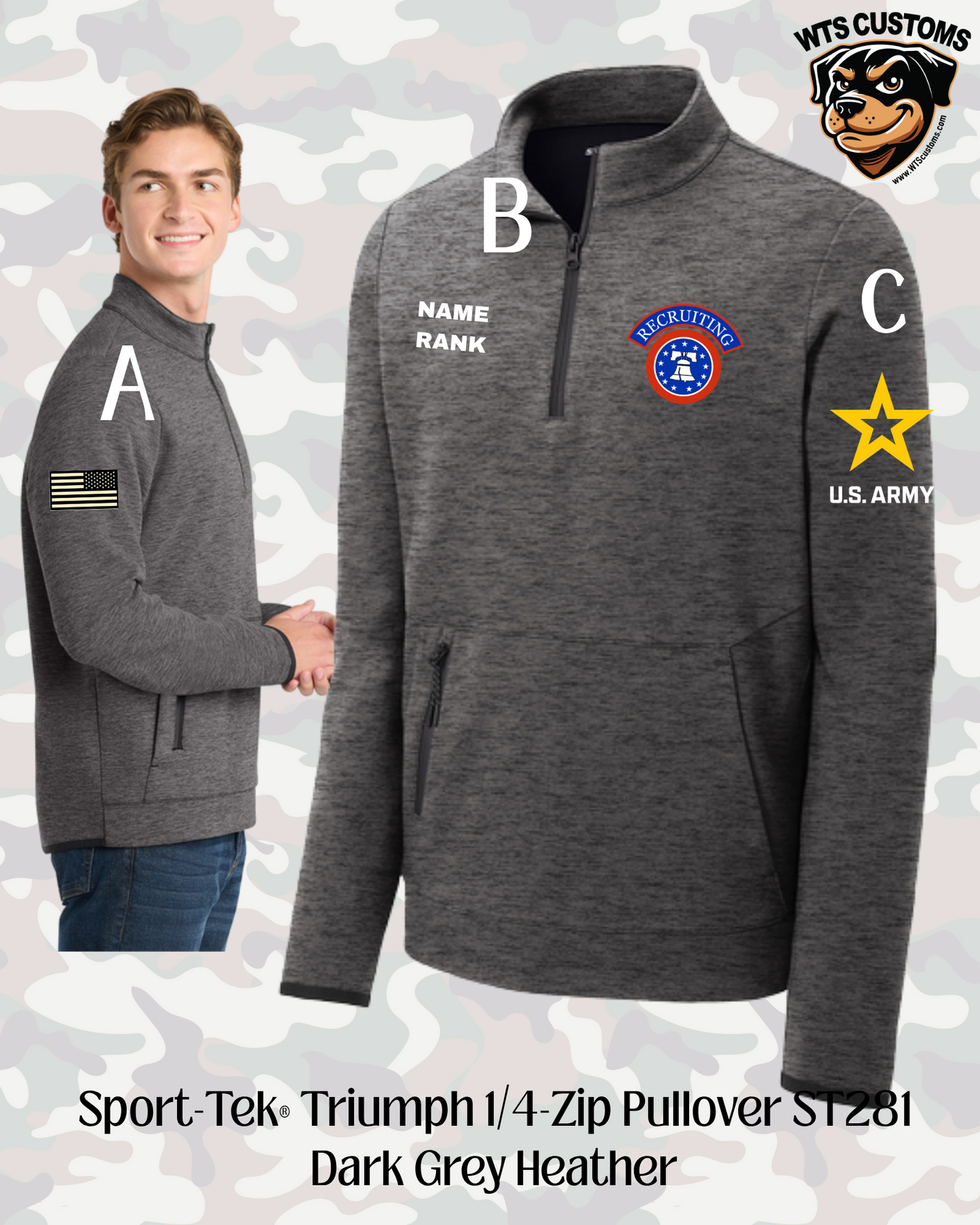 Recruiting Logo Sport-Tek® Triumph 1/4 Zip