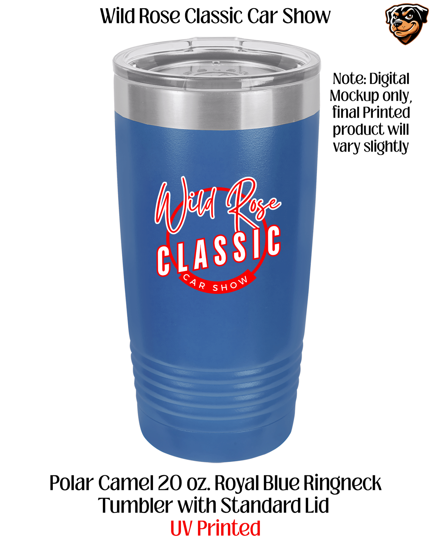 WR Classic Car Show UV Printed 20 Ounce Tumbler
