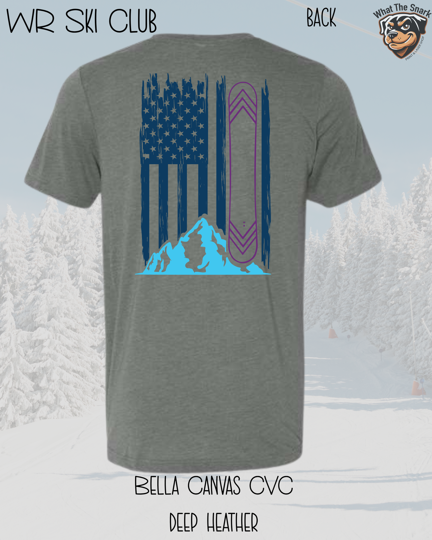 WR Ski Club Adult Snowboarding Tee