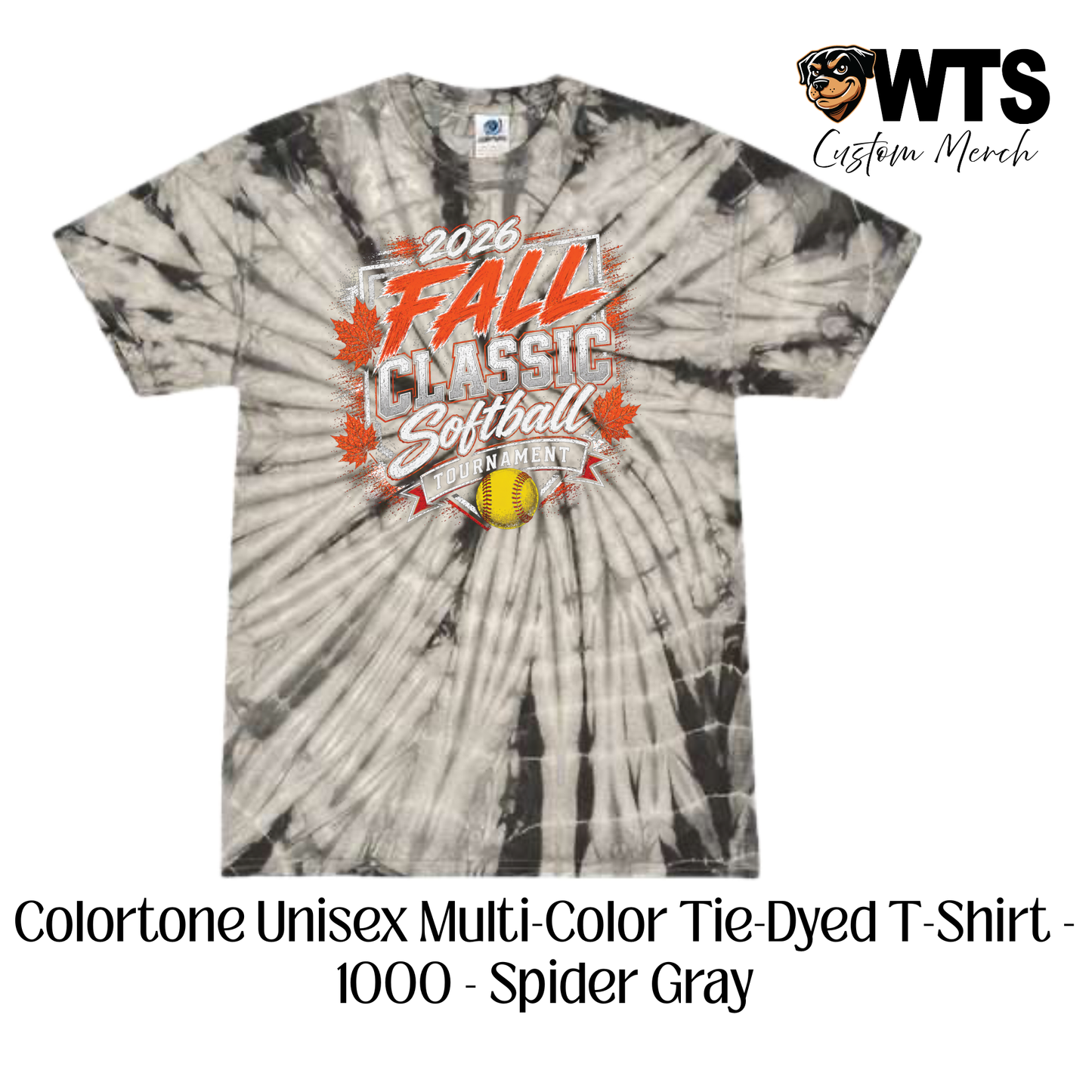 Fall Classic Tie Dye Tournament Tee
