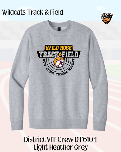WR Run. Jump. Throw. Repeat Crew Neck Sweatshirt