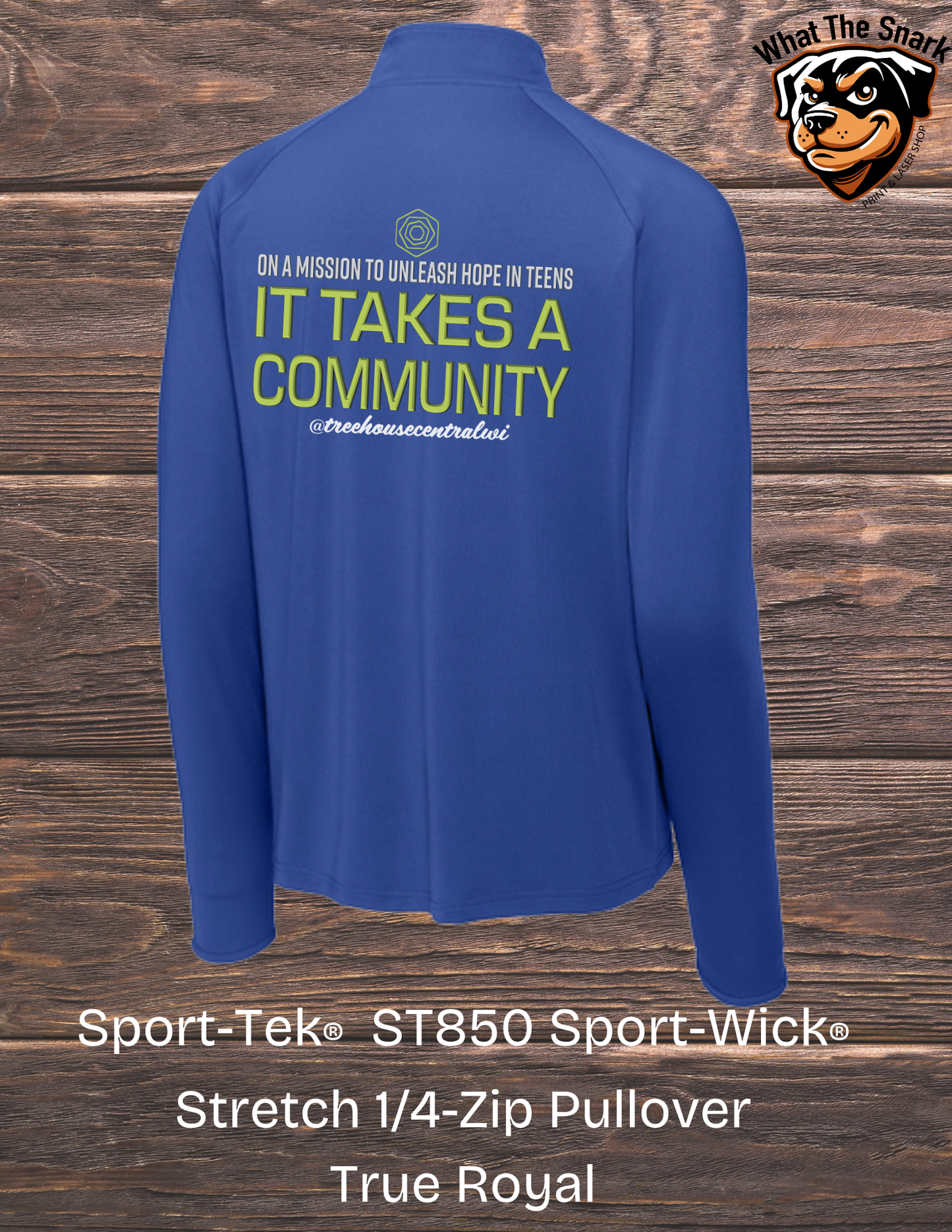 Treehouse It takes a Community Sport-Tek 1/4 Zip