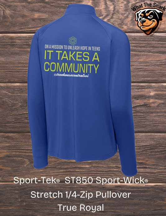 Treehouse It takes a Community Sport-Tek 1/4 Zip