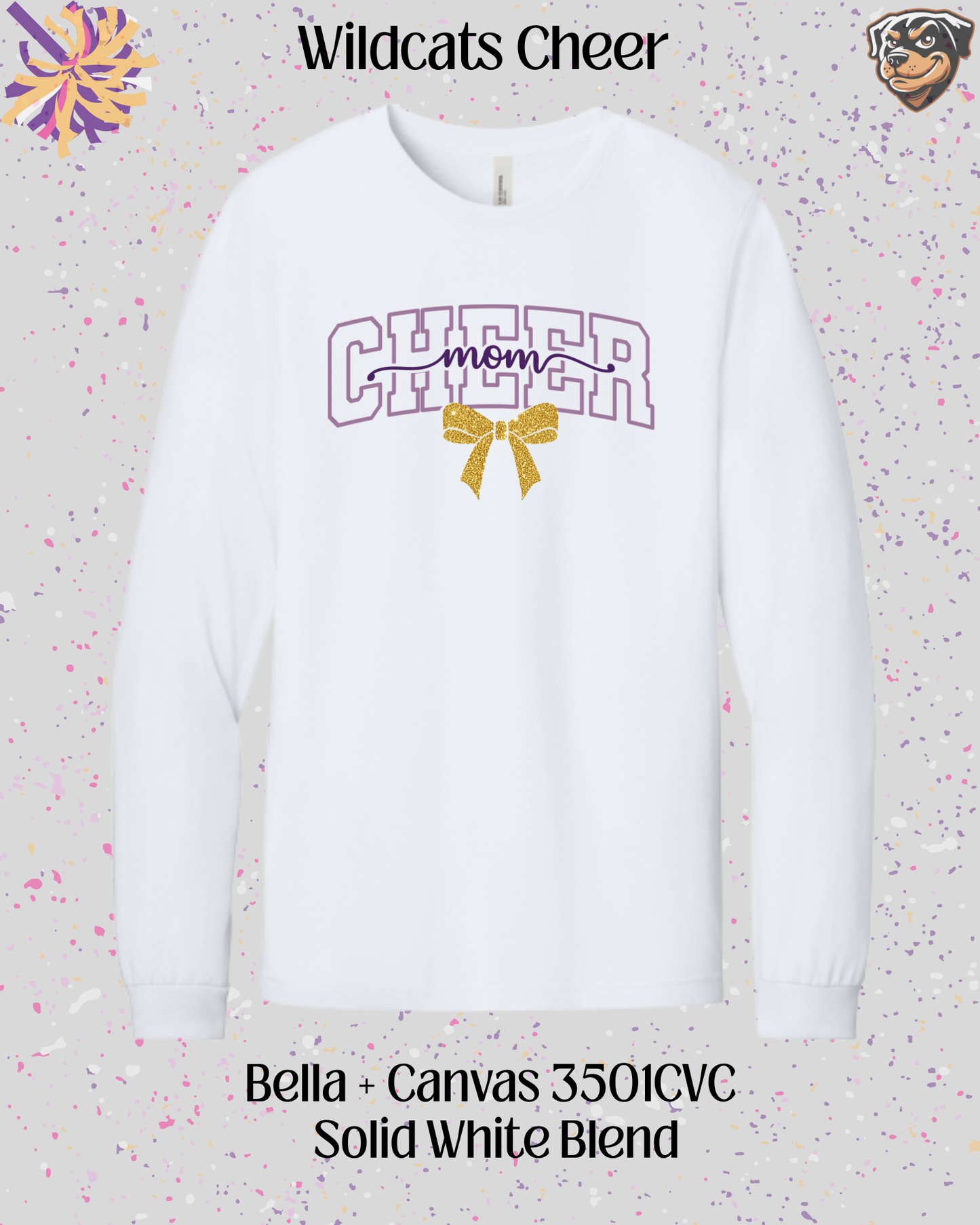 Wildcats Cheer Mom Long Sleeve
