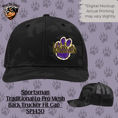 Wildcats Paw Print Trucker Cap