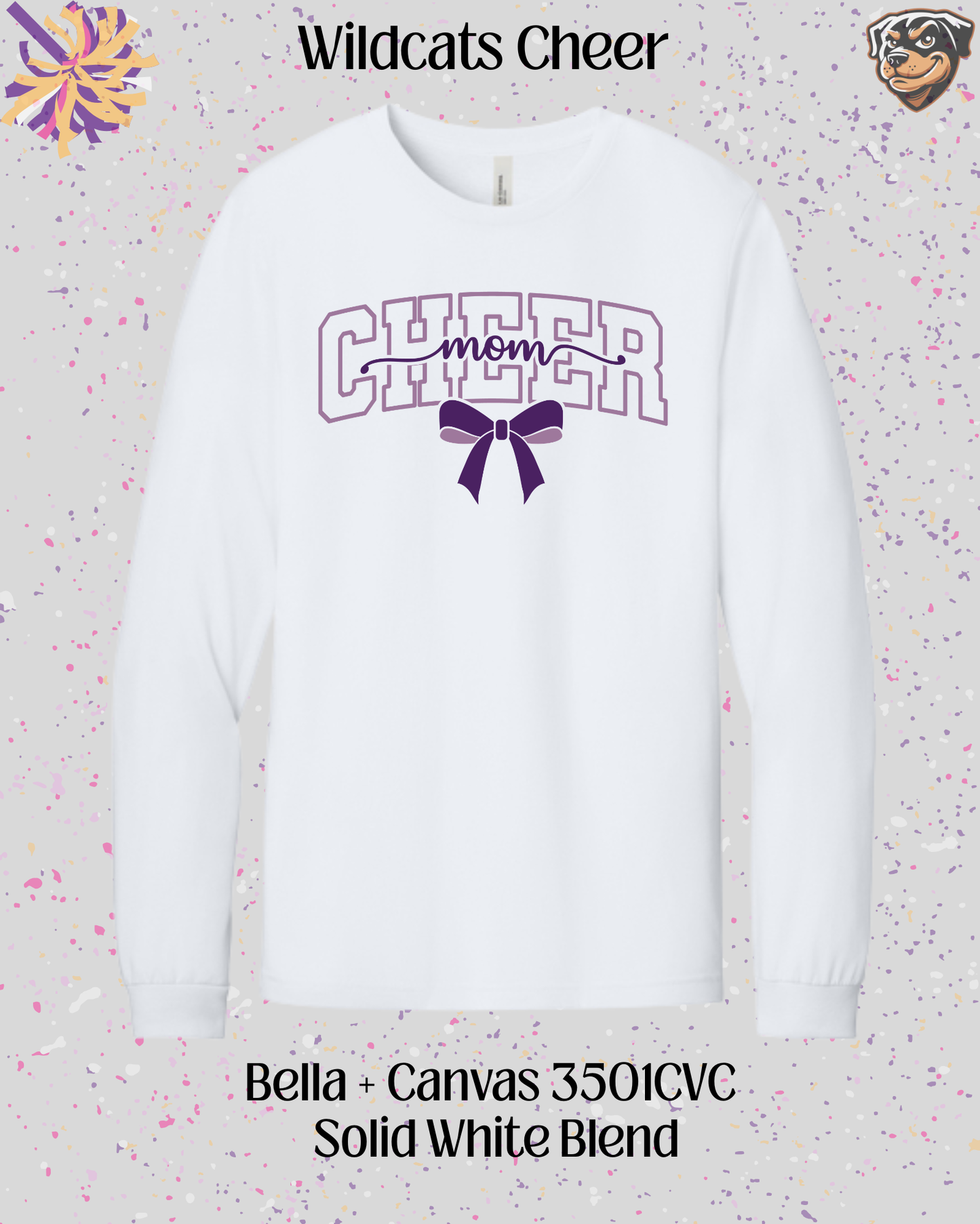 Wildcats Cheer Mom Long Sleeve