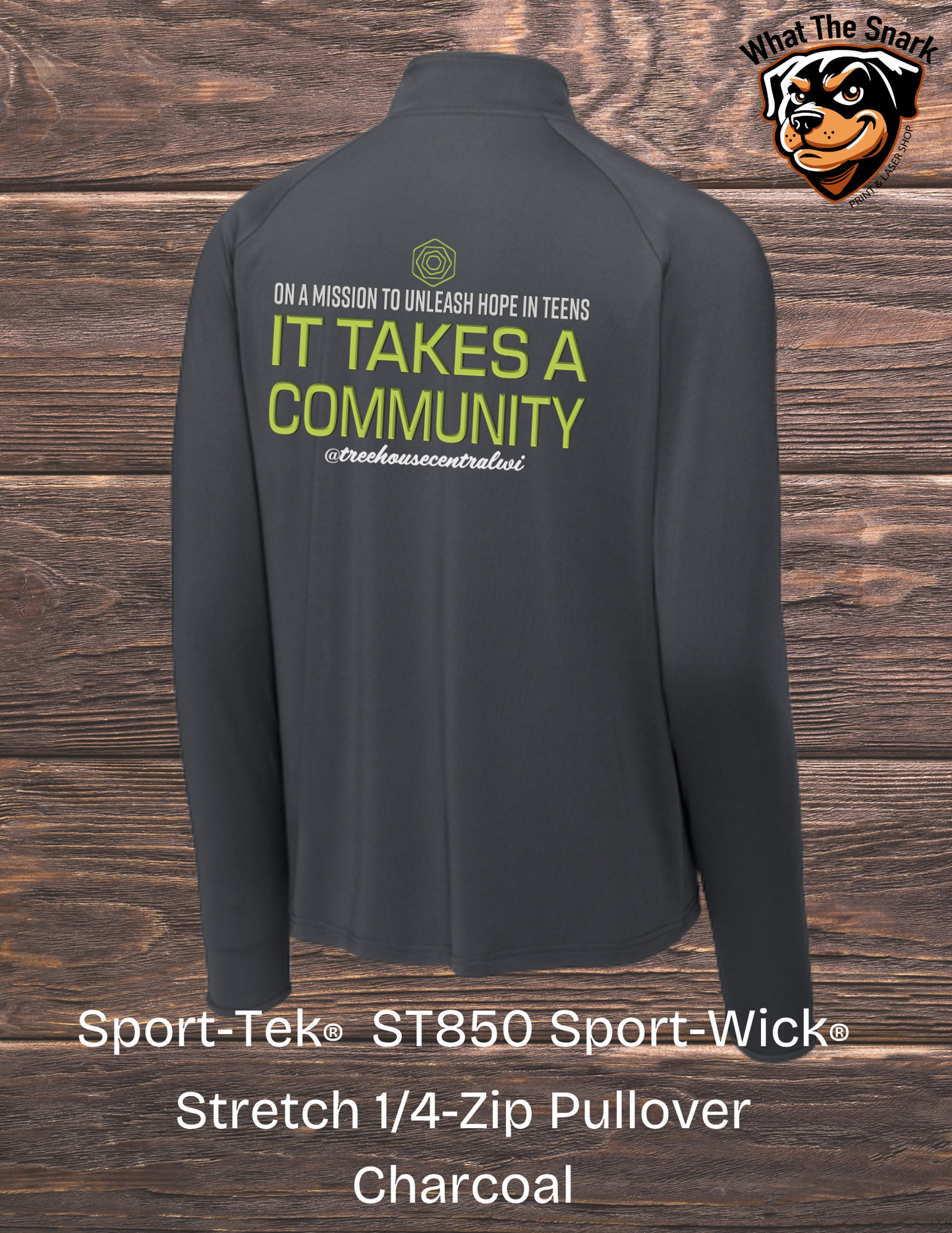 Treehouse It takes a Community Sport-Tek 1/4 Zip