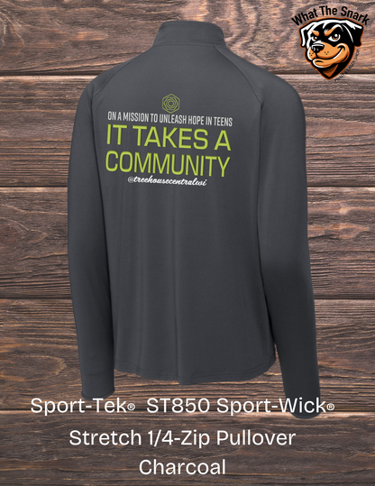 Treehouse It takes a Community Sport-Tek 1/4 Zip