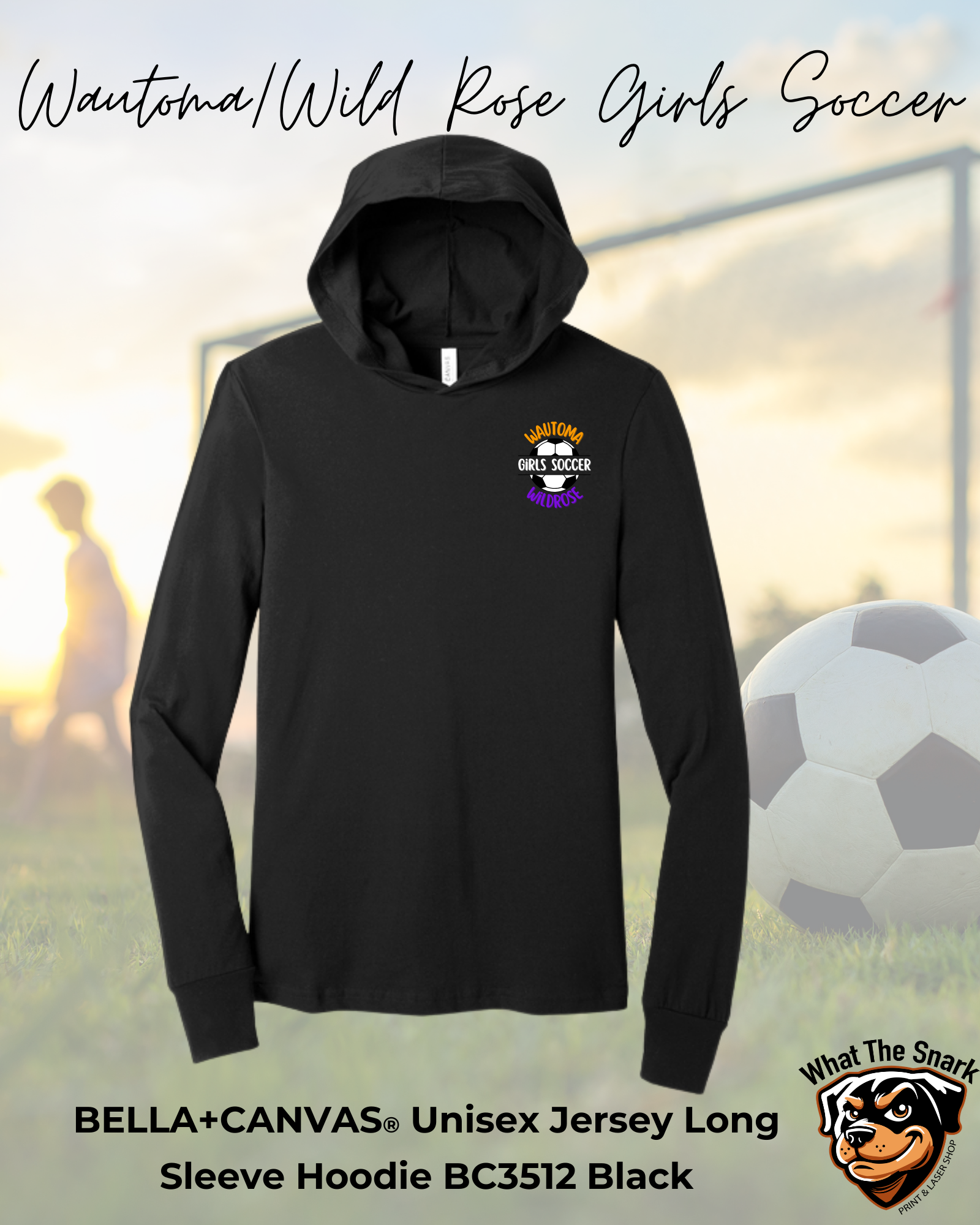 WWR Girls Soccer Full Back Lightweight Hoodie