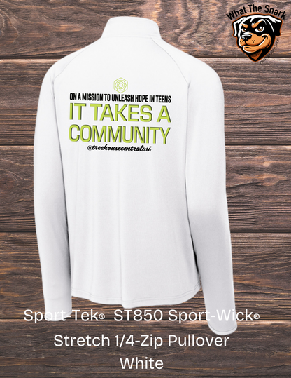 Treehouse It takes a Community Sport-Tek 1/4 Zip