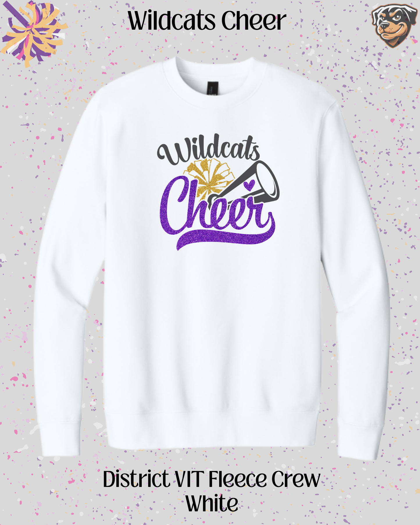 Wildcats Cheer Adult Crew Neck