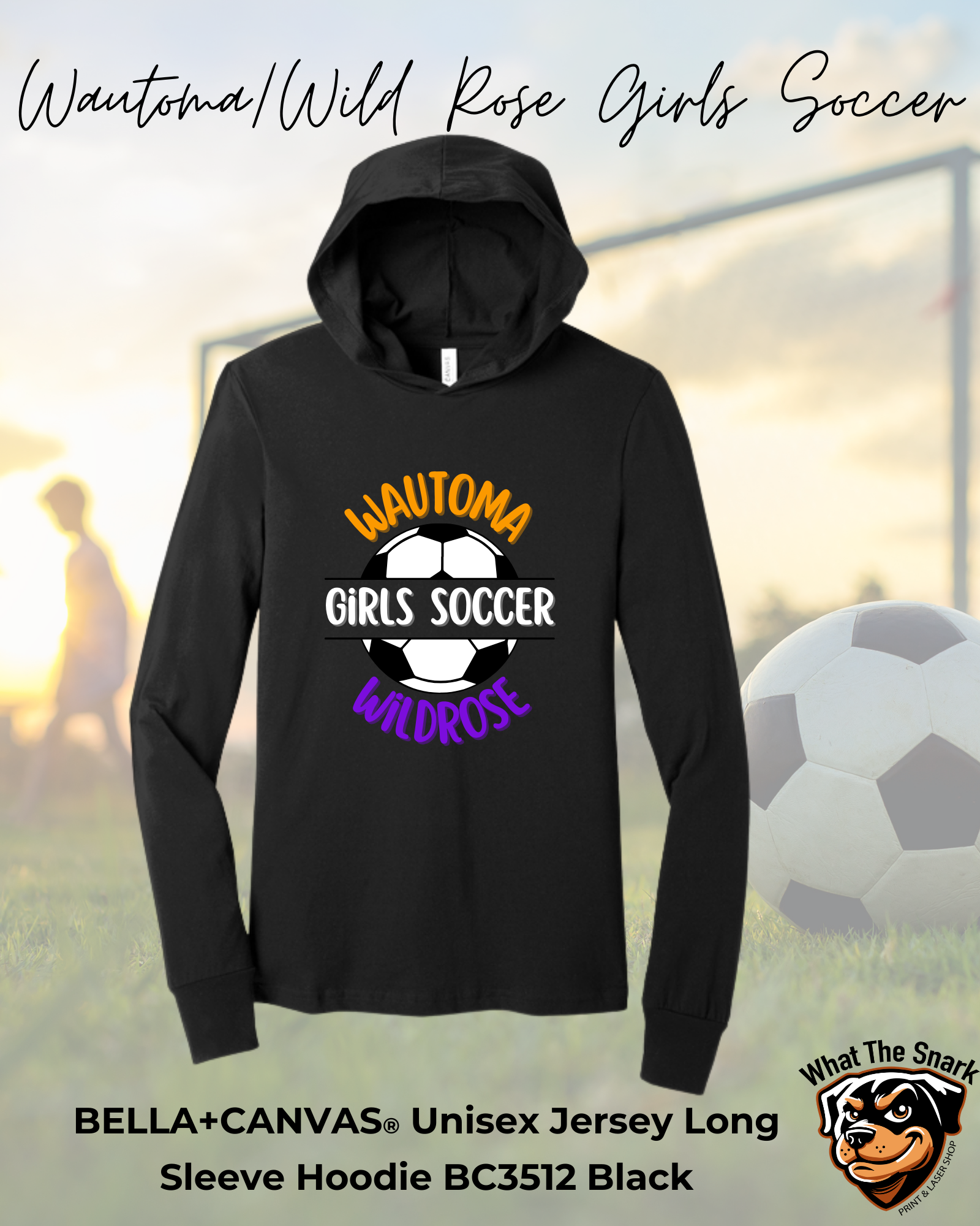 WWR Girls Soccer Full Logo Lightweight Hoodie