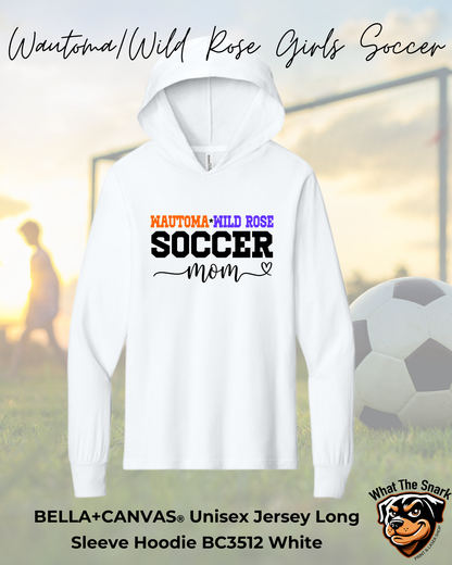WWR Girls Soccer mom script lightweight Hoodie