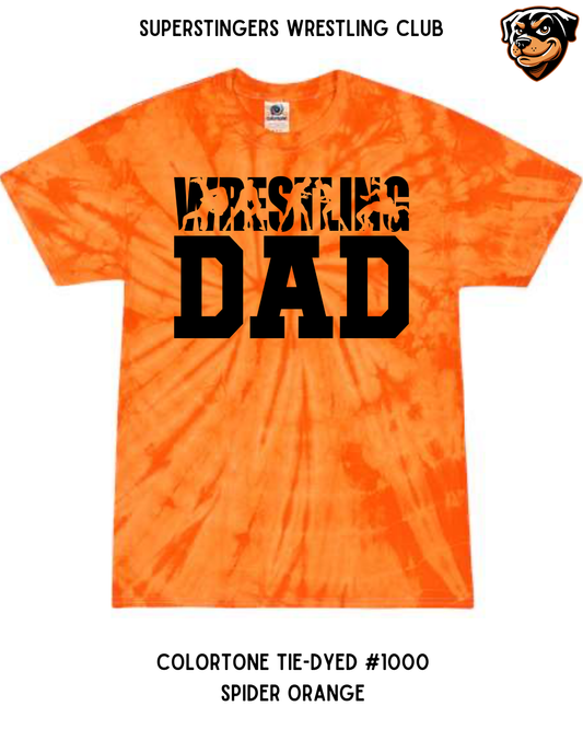 Super Stingers Crazy Wrestling DAD Tie-Dye Tee
