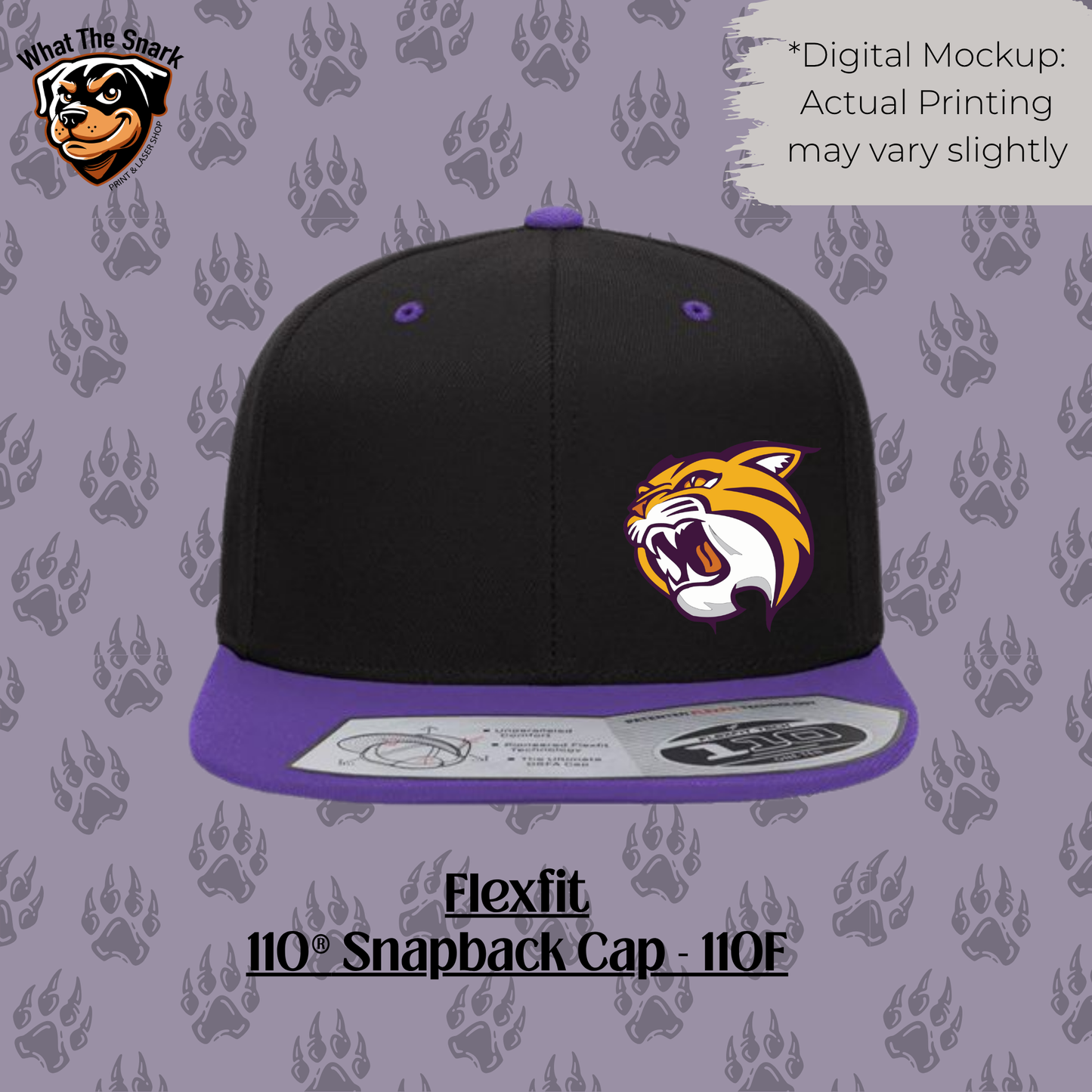 Wildcats Mascot Flexfit Snapback Cap