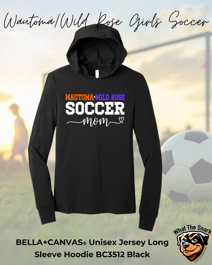 WWR Girls Soccer mom script lightweight Hoodie