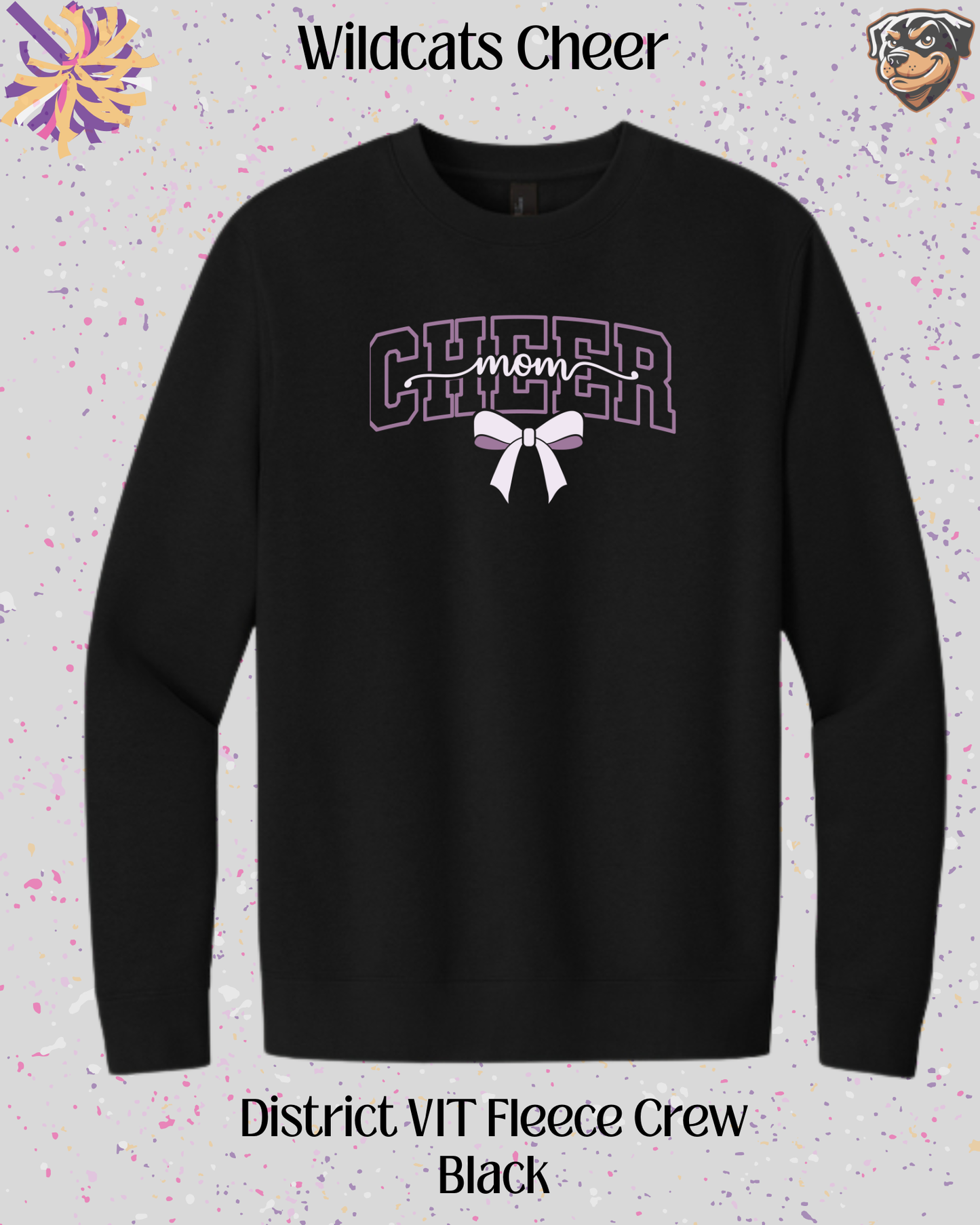 Wildcats Cheer Mom Crew Neck