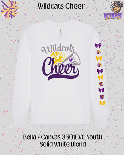 Wildcats Cheer Youth Long Sleeve