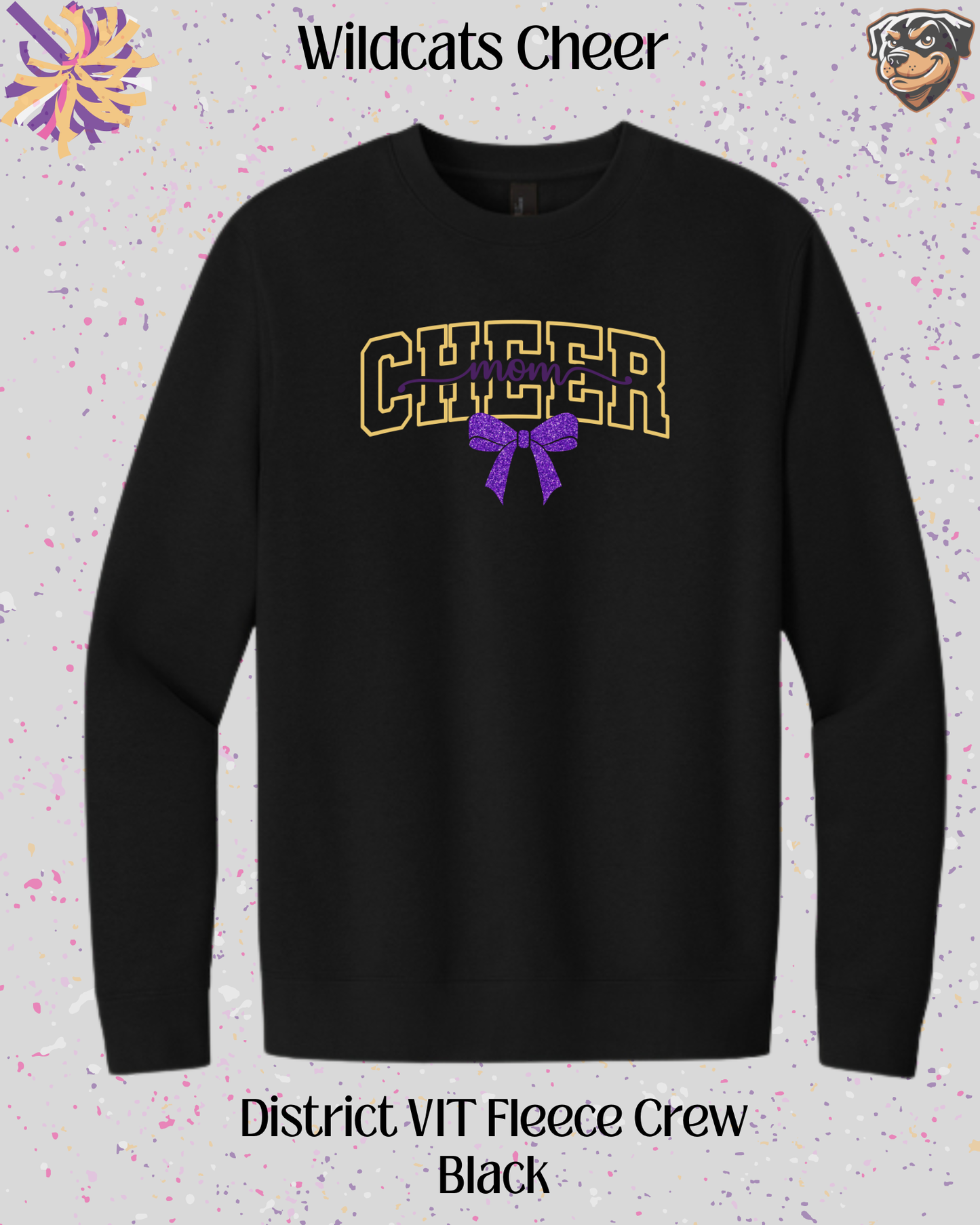 Wildcats Cheer Mom Crew Neck