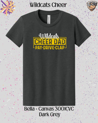 Wildcats Cheer Dad Tee