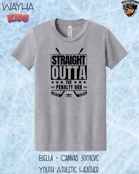 WAYHA Kids Straight Outta the Penalty Box  Tee