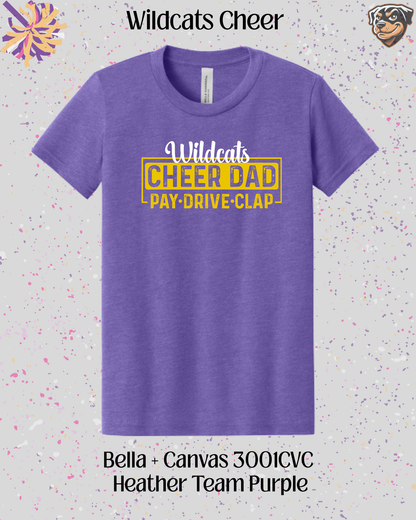 Wildcats Cheer Dad Tee