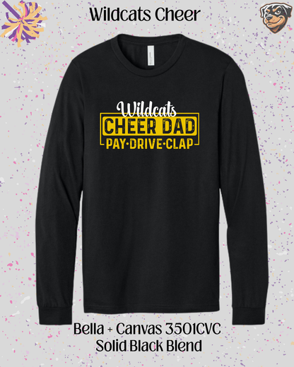 Wildcats Cheer Dad Long Sleeve