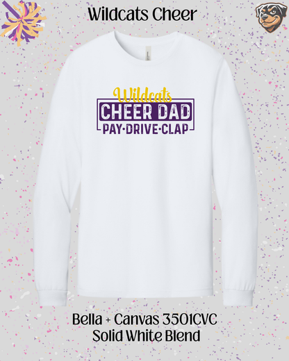 Wildcats Cheer Dad Long Sleeve